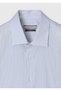 Gray Striped Regular Fit Long Woven Classic 100% Cotton Shirt - 8