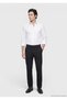 White Plain Regular Fit Long Woven Classic 100% Cotton Shirt - 4