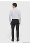 Black Plain Woven Jogging Fit Casual Trousers - 5