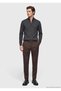 Anthracite Bato Collar Plain Knitted Wool Blended Sweater - 3
