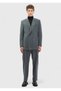 Dark Gray Striped Oversize Fit 100% Wool Suit - 2