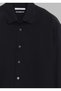Black Casual Fit Long Woven Casual 100% Cotton Shirt - 7