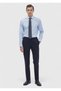 Dark Blue Plain Regular Fit Long Woven Classic 100% Cotton Shirt - 2