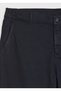 Navy Blue Plain Weave Jogging Fit Casual Pants - 8