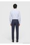 Indigo Plain Woven Regular Fit Classic 100% Wool Trousers - 5