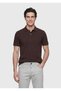 Plum Plain Polo Neck 100% Cotton T-Shirt
