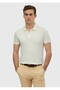 Ecru Plain Polo Neck 100% Cotton T-Shirt