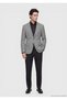 Gray Modern Fit Silk Blend Jacket - 2