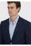 Dark Navy Striped Modern Fit Wool Blend Suit - 3