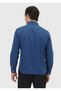 Light Indigo Straight Casual Fit Long Woven Casual 100% Cotton Shirt - 5