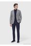 Gray Plain Regular Fit 100% Cashmere Jacket - 5