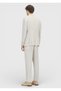 Beige Striped Zeroweight Slim Fit Cotton Blend Suit - 7
