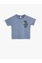 Cotton Short-Sleeve Crew-Neck Slogan-Printed T-Shirt