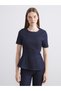 Sparkling Choices from Shining Store Zero Roba Collar Peplum Jean Blouse - 2