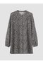 Vizyon New Season Gray Judge Collar Patterned Women's Shirt Tunic - 5