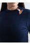 Timeless Clothing & Timeless Choices Plus Size Stand-Up Roba Collar Metal Buckle Detailed Blouse - 4