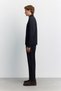 Men's Navy Blue Soft Buttoned Zipper Closure Long Sleeve Comfort Fit Shirt Jacket A62Y2517 - 4