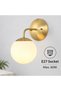 Aplică de perete tip glob E27 60W Alb mat - 3