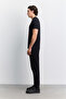 Men's Black Crew Neck Soft Touch Premium Basic Regular Fit T-Shirt A62Y1037 - 3