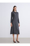 I Devrik Roba Collar Ribbed Knitwear Dress from Freezen Store - 2