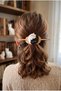 Hairpin, Genuine Leather, Yin-Yang Shaped - Handmade, Craft - 2