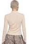 Mixray Women's Ribbed Zipper Collar Cropped Blouse - 3