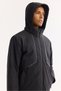 Men's Black Hooded Water Repellent Windproof Lightweight Seasonal Regular Fit Coat A52Y6080 - 3