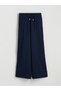 Özmarka New Season Plus Size Elastic Waist Muslin Women's Trousers - 7