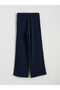 Özmarka New Season Plus Size Elastic Waist Muslin Women's Trousers - 8
