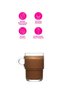 6 Pieces Cozy Coffee And Tea Mug Set 360 Ml - Clear - 8