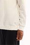 Men's Ecru Crew Neck Textured Elastane Regular Fit Sweatshirt A52Y1220 - 6