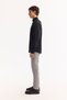 Men's Black Buttoned Collar Jersey Regular Fit Shirt A52Y2033 - 3