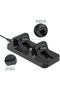 black Dual Controller Charger Dock For PS4 Gamepad Charging Base Stand Holder For Sony PlayStation 4 - 4