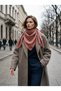 Cashmere Textured Ethnic Pattern Square Shoulder Shawl 95X95 cm