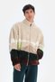 Multicolor Active Mountain Printed Fleece Sweatshirt