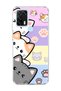 General Mobile Gm 21 Pro Compatible Cute Cats Pastel Printed Transparent Phone Case