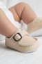 Moccasin Baby Shoes with Buckle Detail - First Step Booties - 8