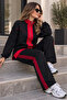 Basic Zipper Suit N8320 Black - 2