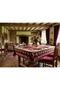 Burgundy Velvet Tablecloth Floral Tufted Sofa Cover with Silk-Like Shining Texture Re9K - 7