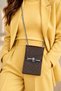 Women's chain strap stone phone bag - brown - 6