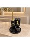 Toros Black Marble Bathroom Set, Toros Black Marble 7-Piece Bathroom Set with Metal Accessories - 3
