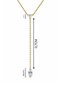 Dorika Chain Zircon Stone Detailed Y Necklace - 2