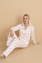 Mirano 9803 Şardonlu Soft Winter Buttoned Teddy Bear Patterned Women's Pajama Set - 3