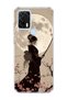 General Mobile Gm 21 Pro Compatible Geisha Full Moon Printed Transparent Phone Case