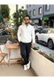 25-12 Half Zipper Basic Knitwear Sweatshirt White - 2