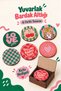 6-Piece Mdf Coaster Set with Storage Box Pop Art Retro Patterned Decorative Coaster Box Gift