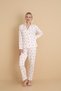Mirano 9803 Şardonlu Soft Winter Buttoned Teddy Bear Patterned Women's Pajama Set - 2