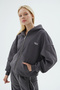 Rise Collection Women's Zip Jacket Coal Grey - 3