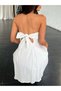 Rochie mini, alb - 4