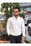 25-12 Half Zipper Basic Knitwear Sweatshirt White